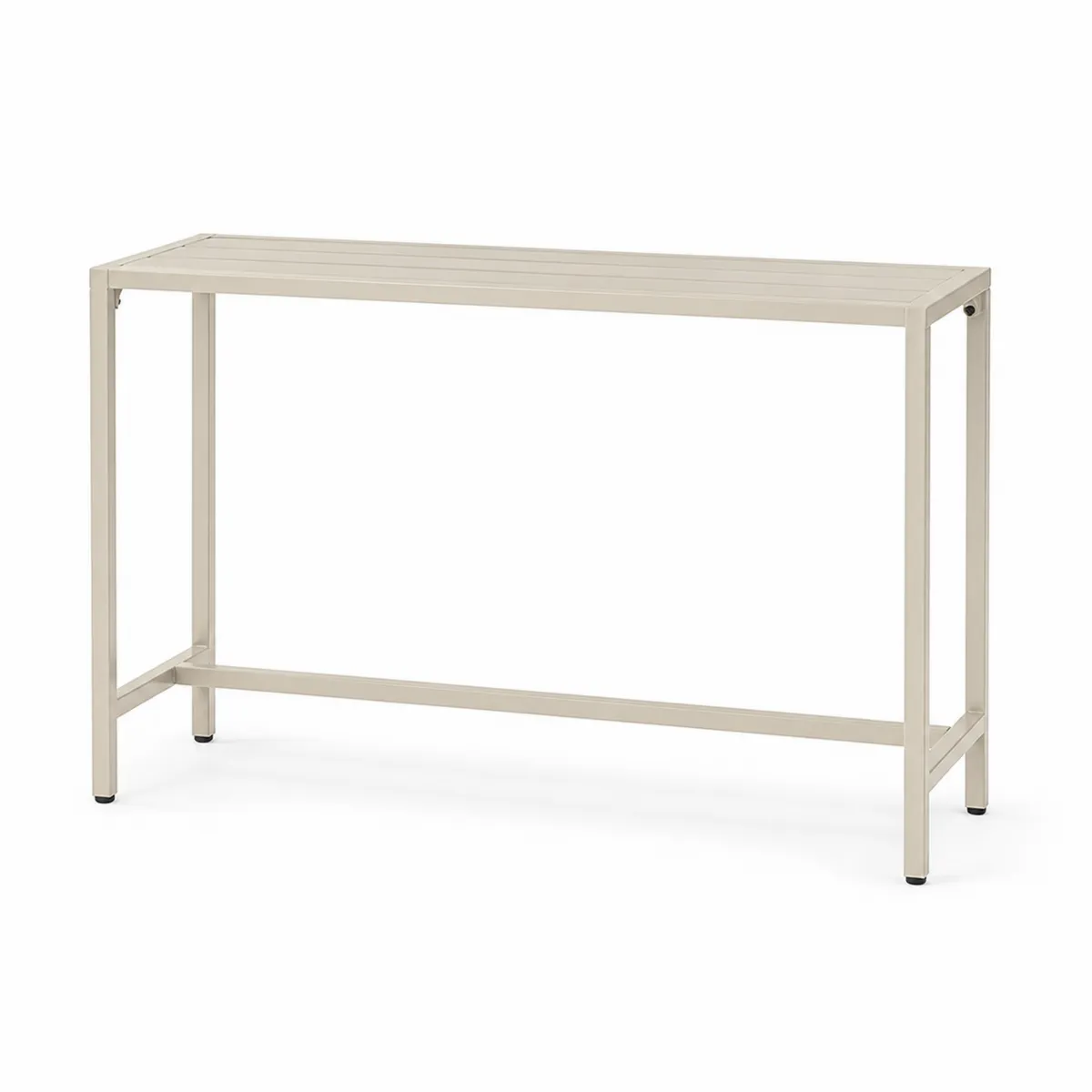 Beistelltisch Metall 120x40x75 cm Beige