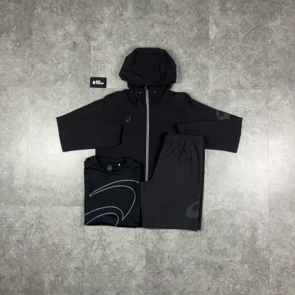 Asics Waterproof Windrunner Black Bundle
