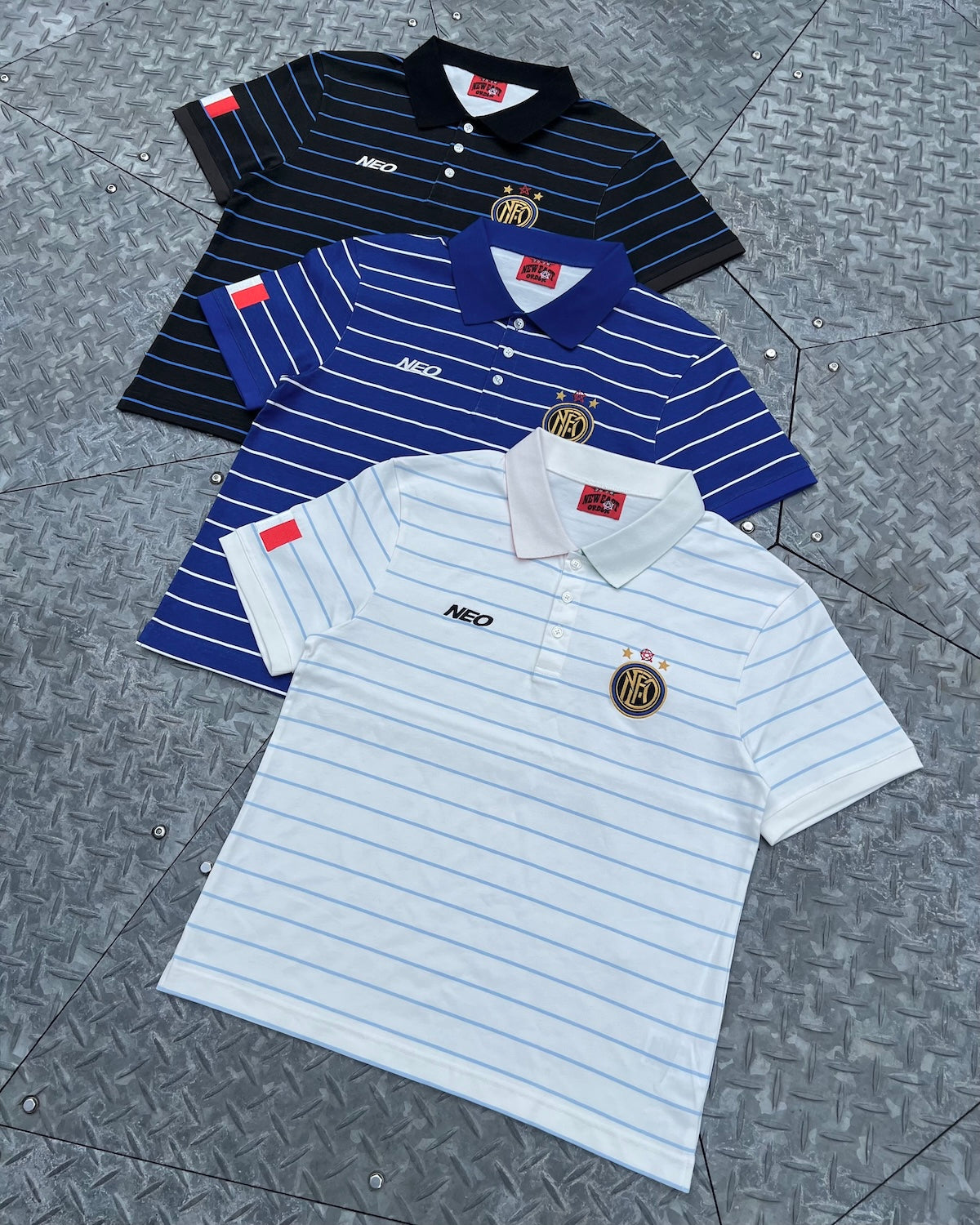 Italy Stripe Football Polo