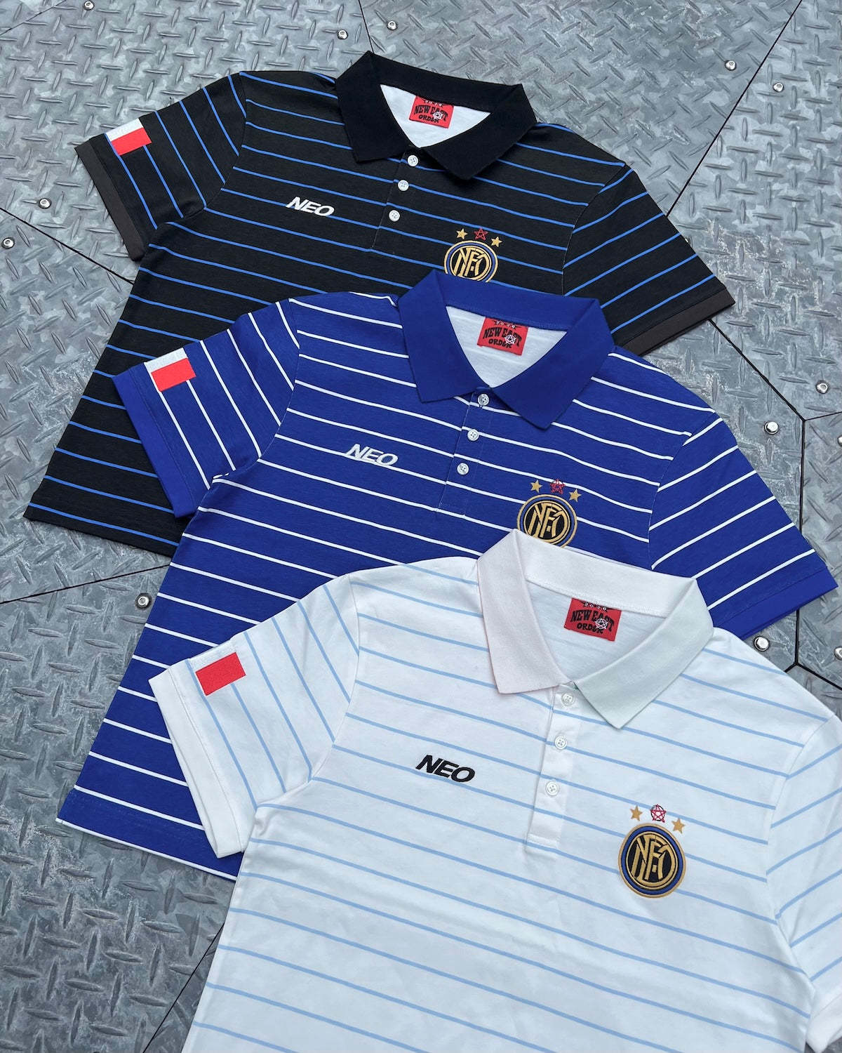 Italy Stripe Football Polo
