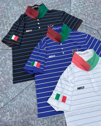 Italy Stripe Football Polo