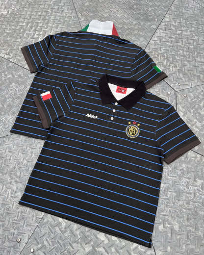 Italy Stripe Football Polo