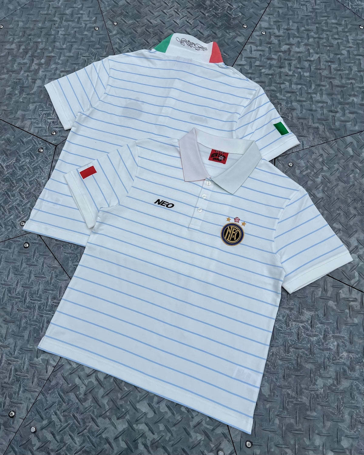 Italy Stripe Football Polo