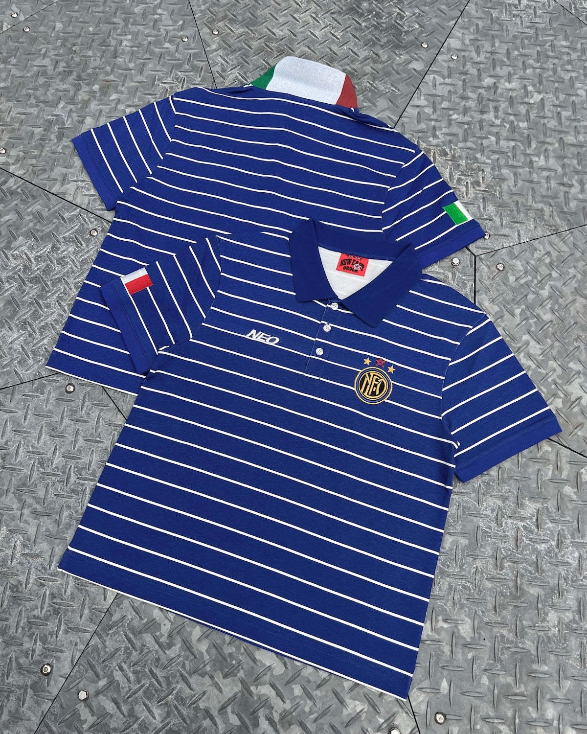 Italy Stripe Football Polo
