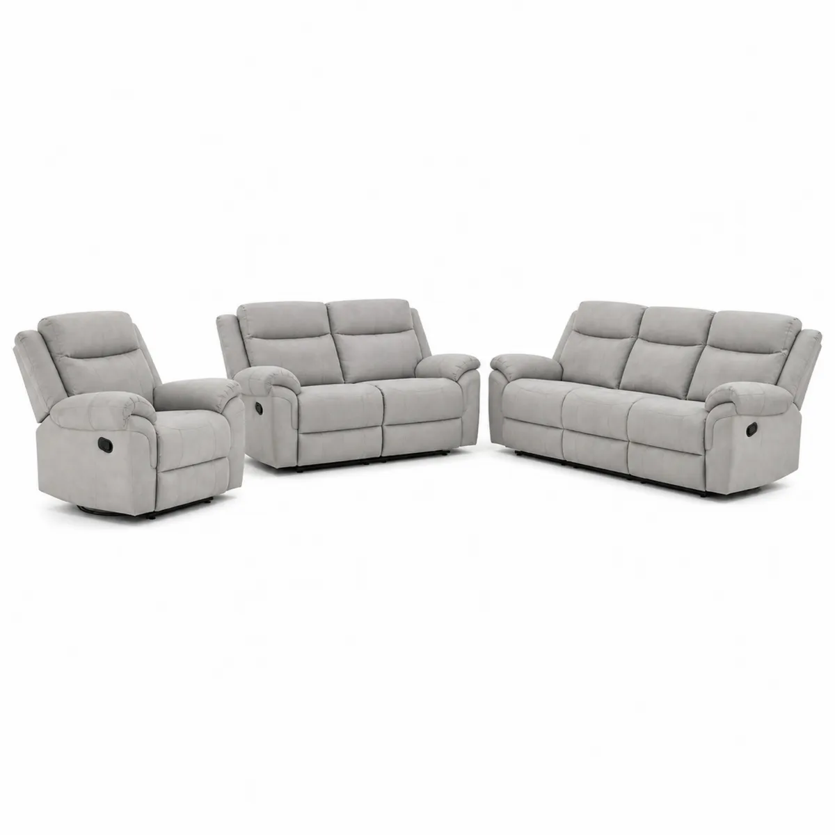 Ensemble de Canapés Relax 3+2+1 en Tissu Gris