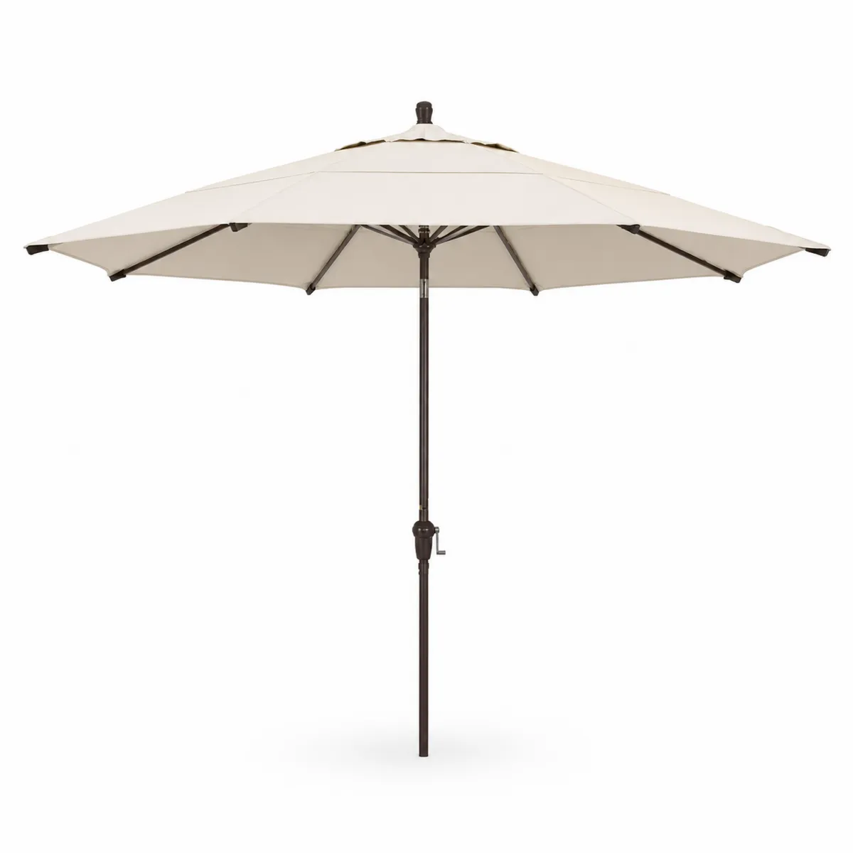 Parasol rond 2,5m en aluminium et polyester beige