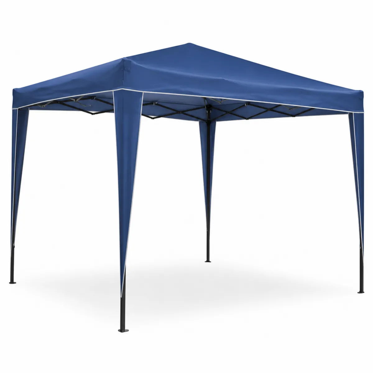 Tente pliante en acier et polyester Bleu 3x3m