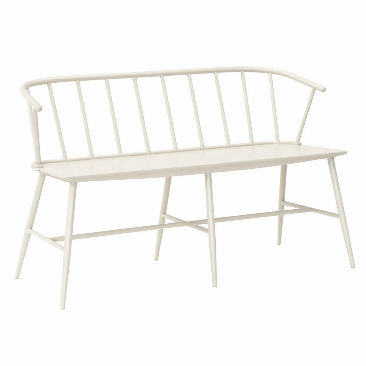 Banc en métal blanc 120 cm