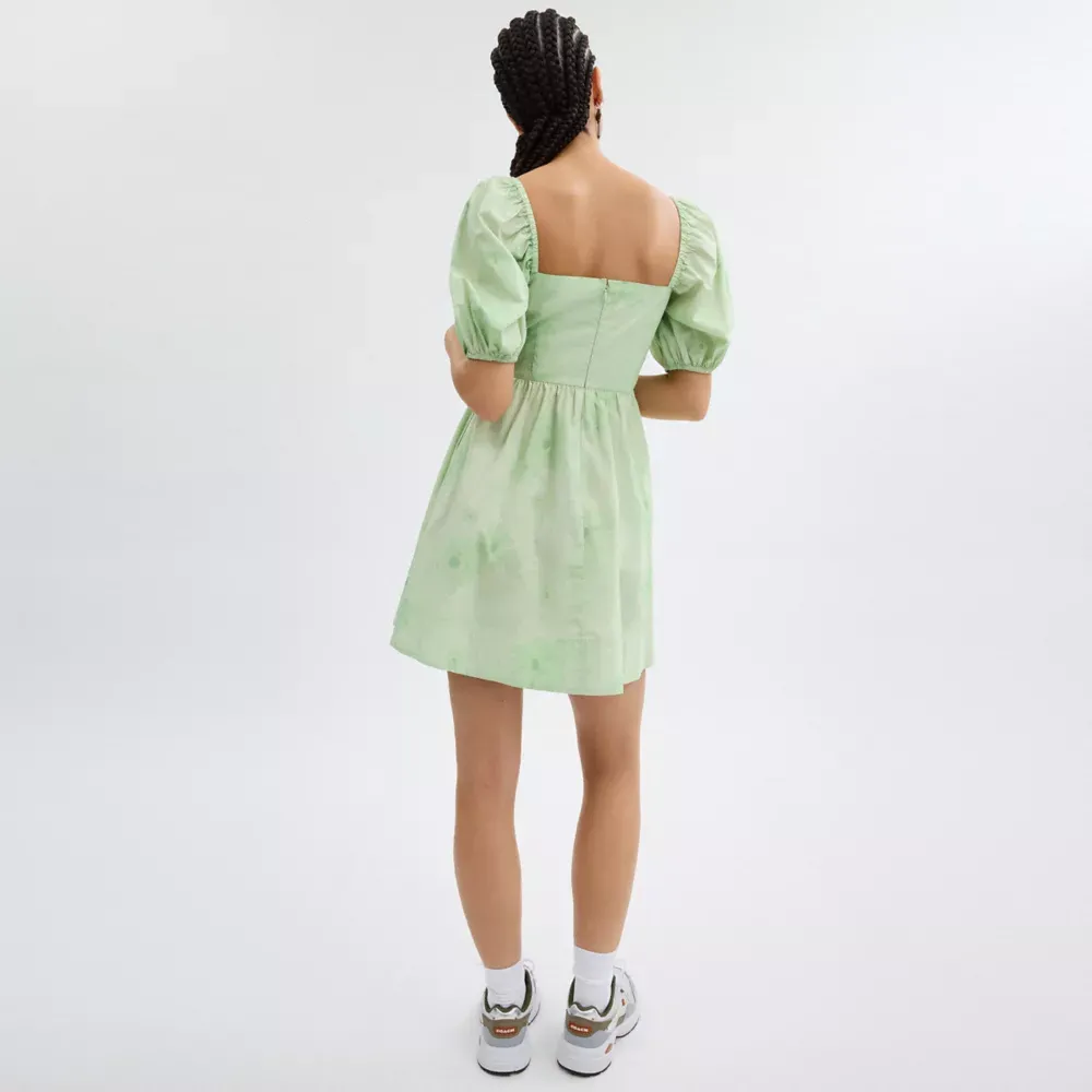 Puff Sleeve Mini Dress