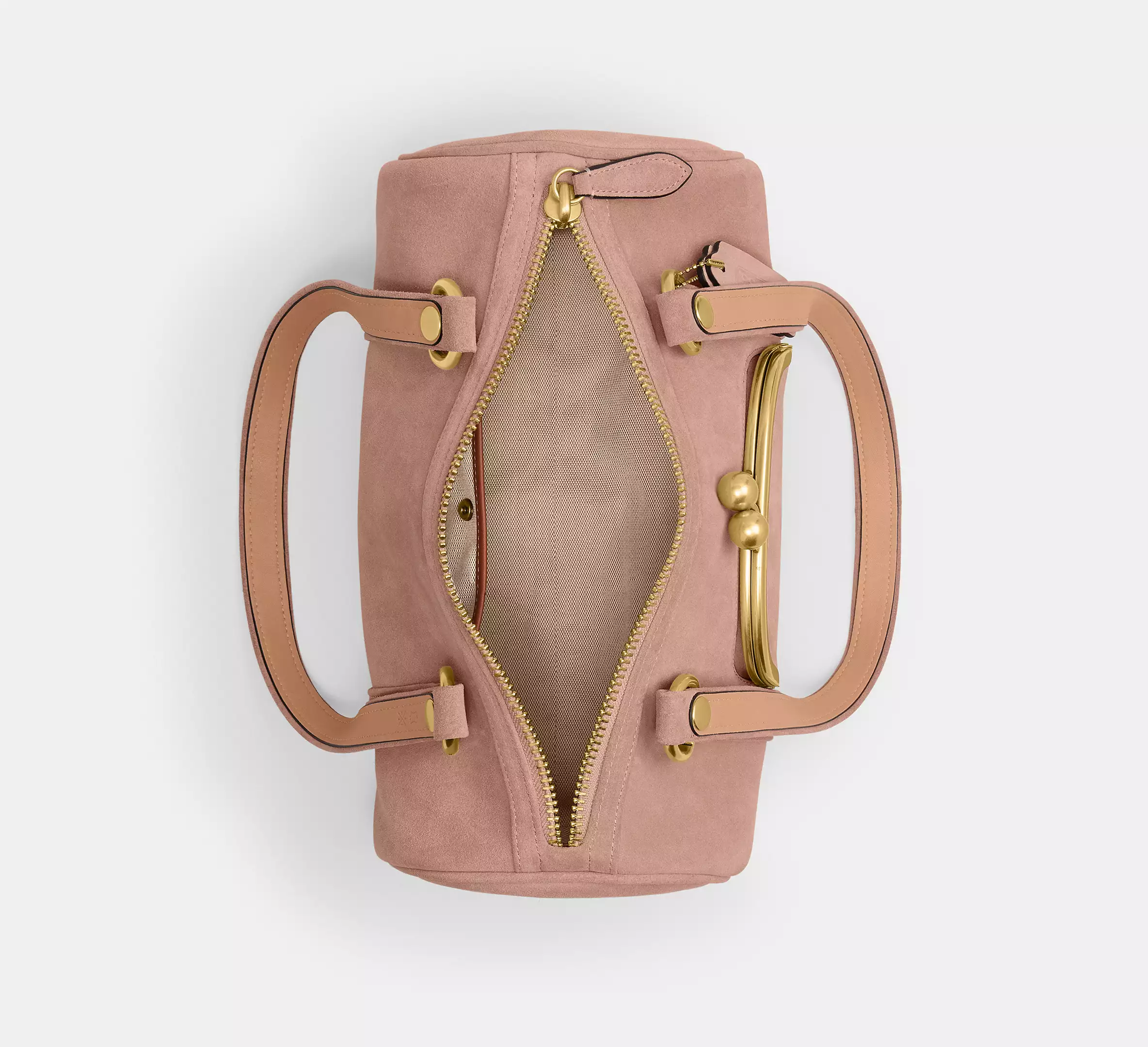 Kisslock Barrel Bag