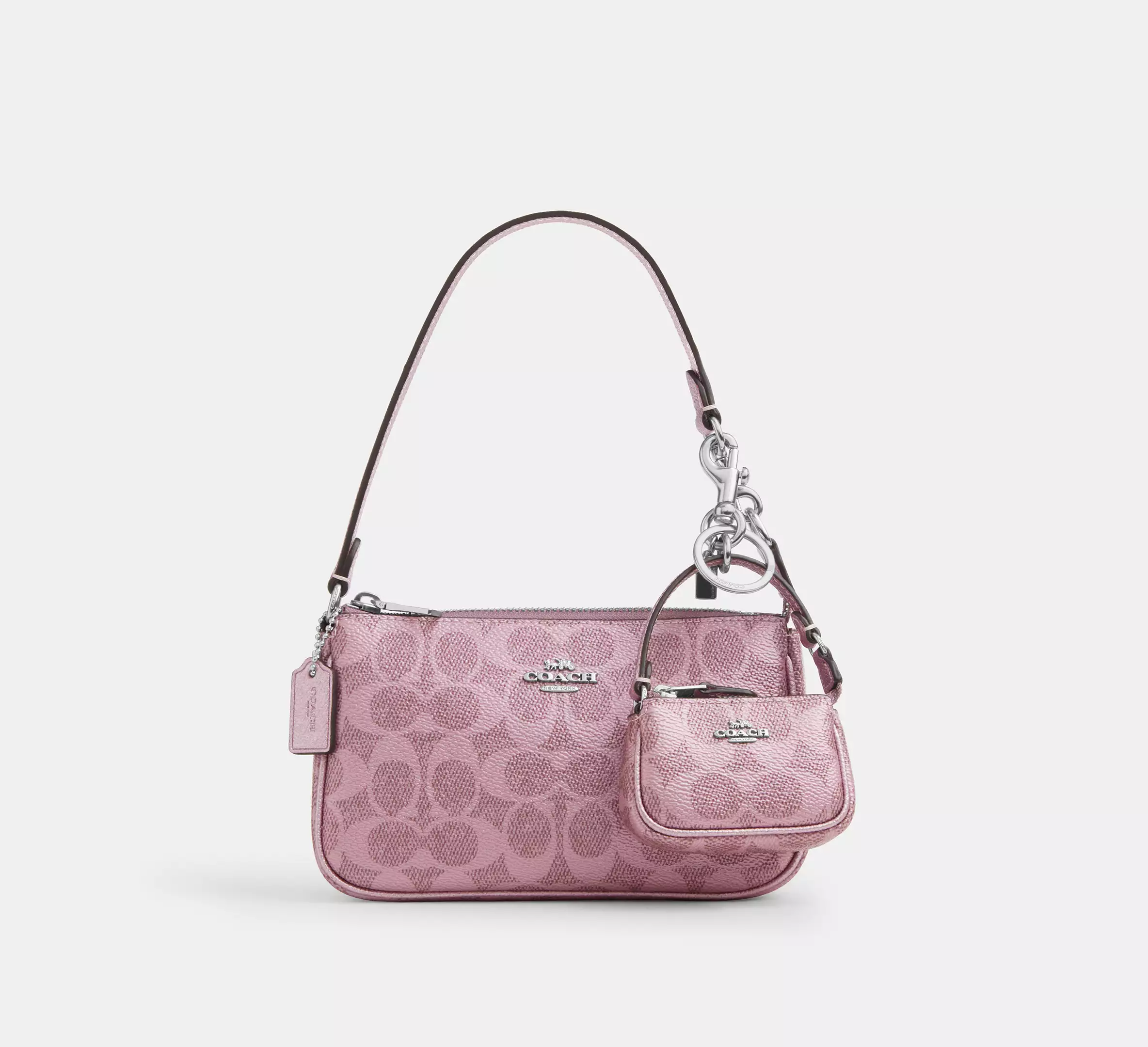 Boxed Nolita 19 And Nolita Bag Charm Set In Signature Canvas