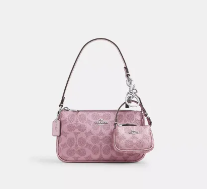 Boxed Nolita 19 And Nolita Bag Charm Set In Signature Canvas