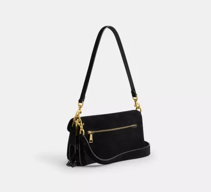 Tabby Shoulder Bag 26 With Crystal Beaded Fringe