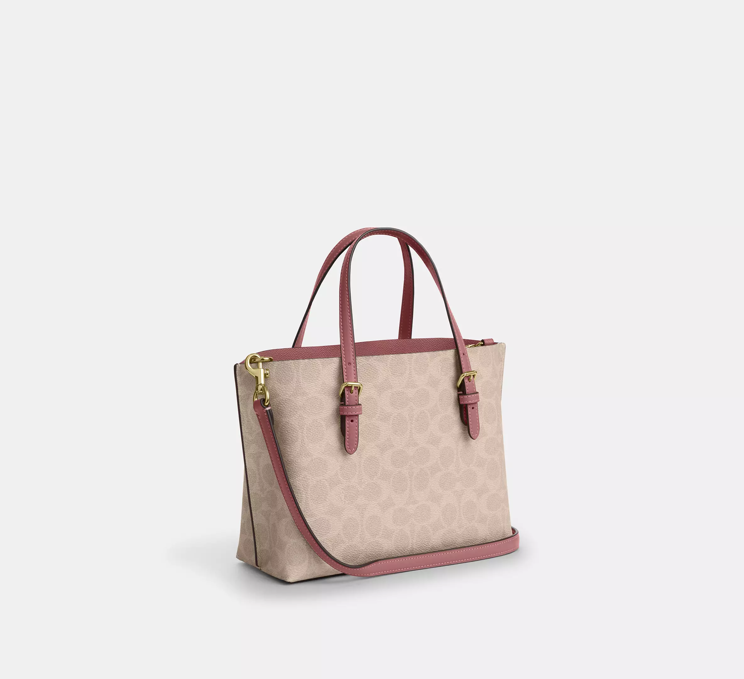 Mollie Tote Bag 25 In Signature Canvas With Heart Charm