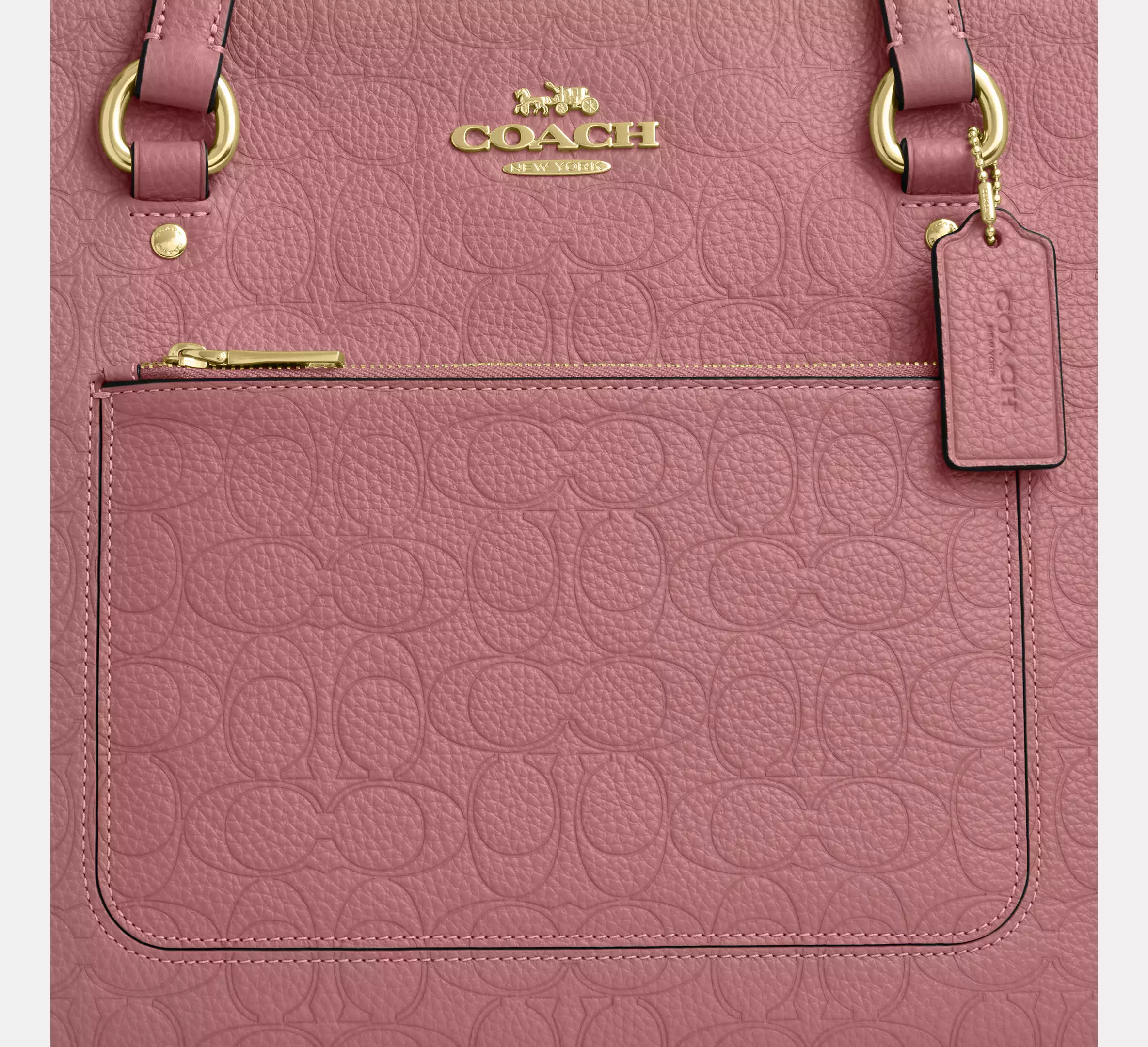 Station Tote Bag In Signature Leather