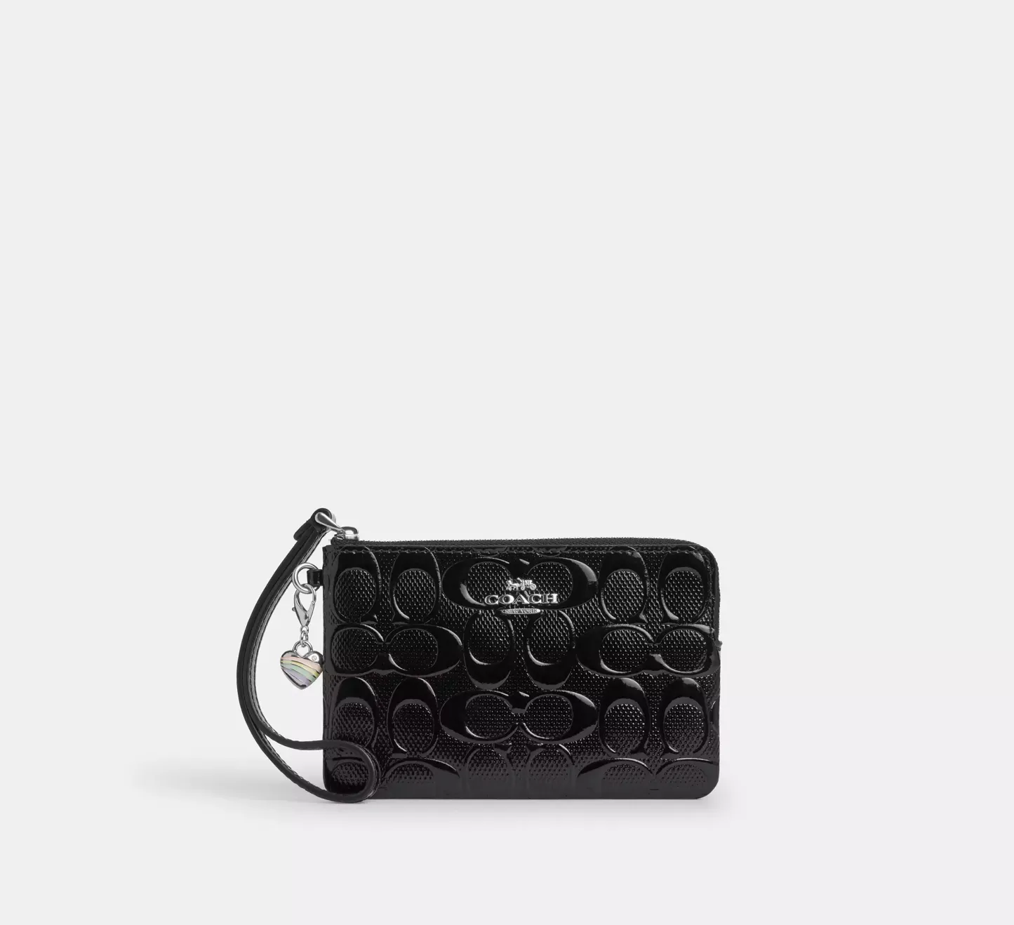 Zip Card Case With Cherry Print