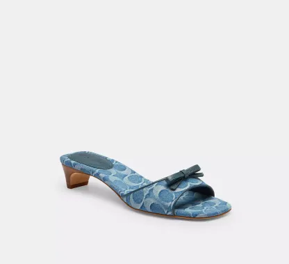 Bow Kitten Heel Sandal