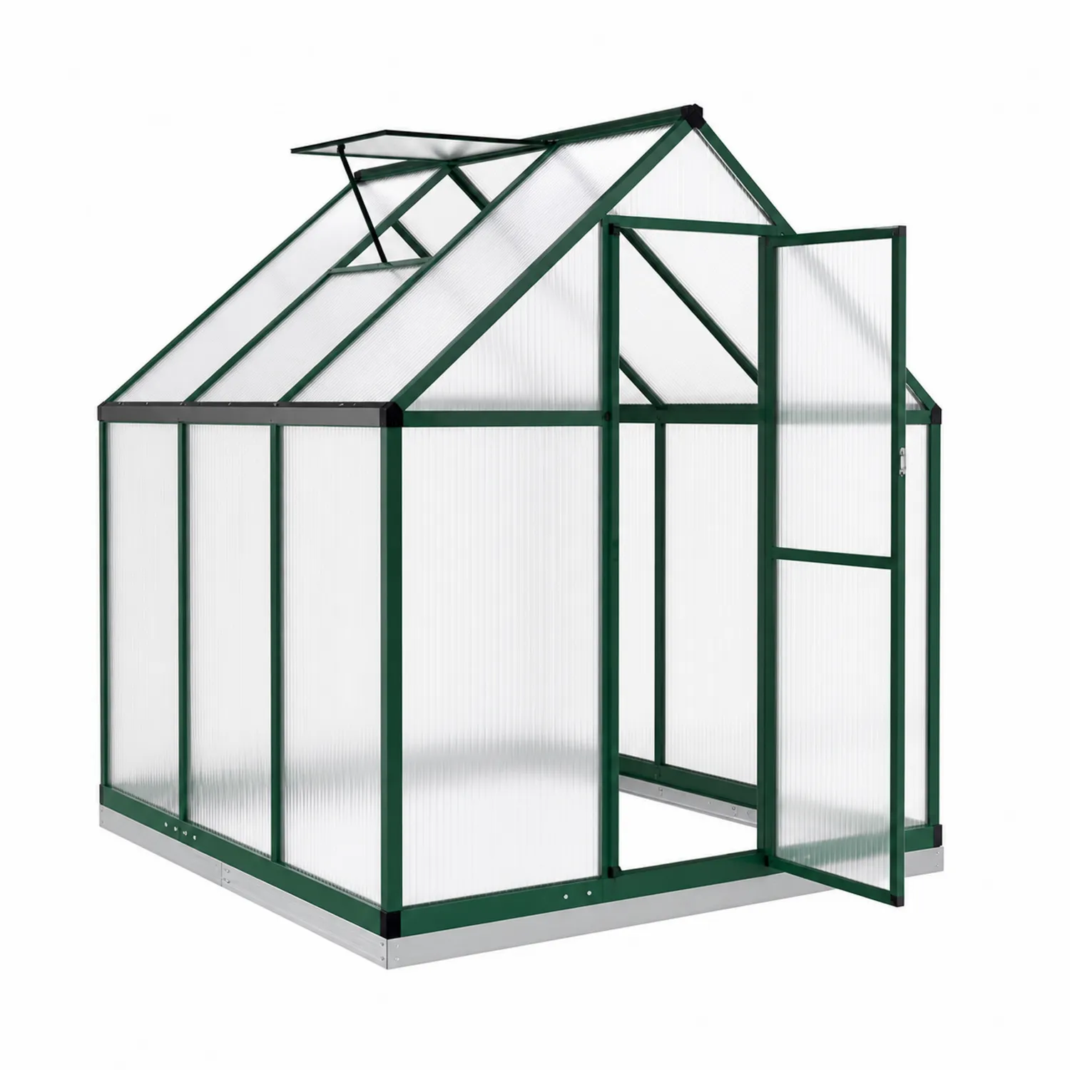 Serre de Jardin en Aluminium et Polycarbonate 190x185x195 cm