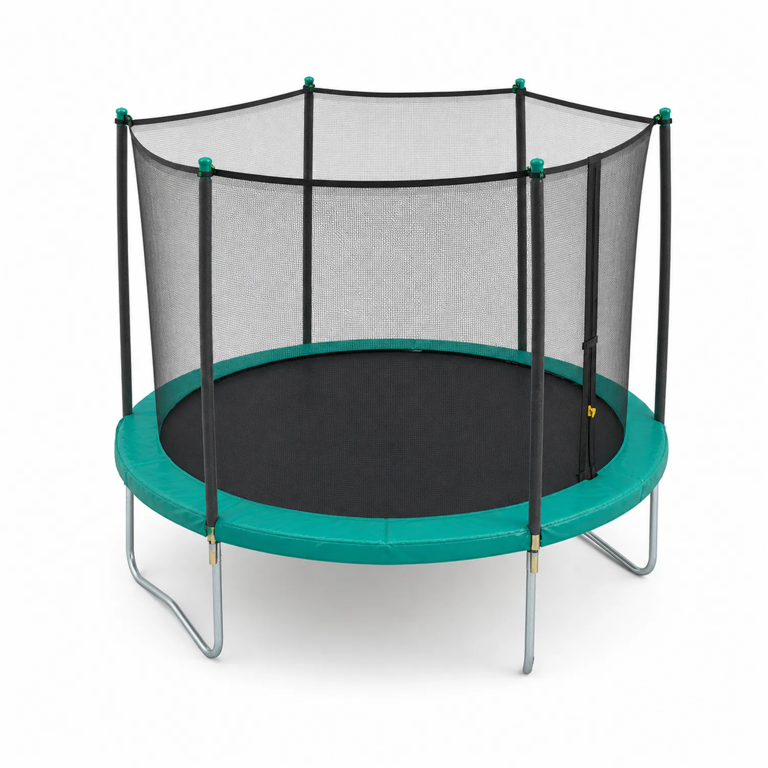 Trampoline Rond en Acier avec Filet de Sécurité 240 cm avec Structure en Métal