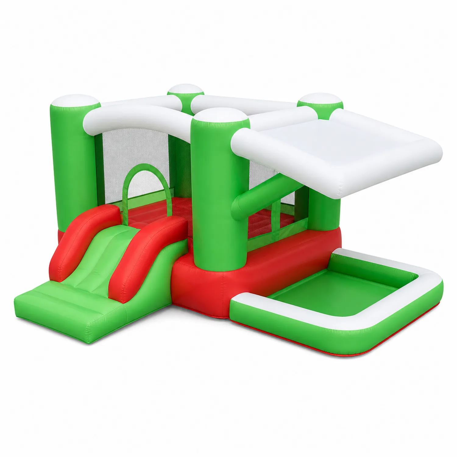 Château Gonflable en PVC avec Toboggan et Bassin