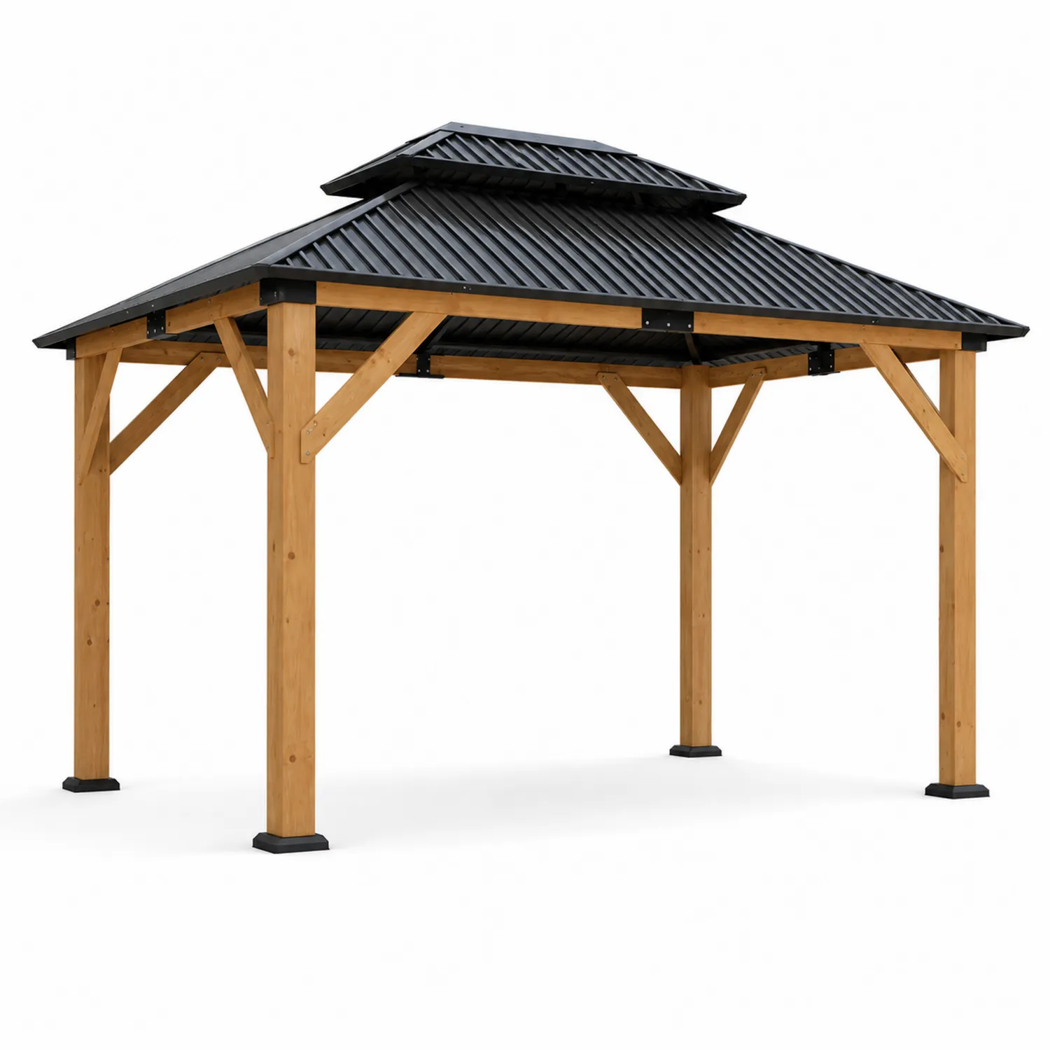 Pavillon de Jardin Bois et Métal 300x400x300 cm