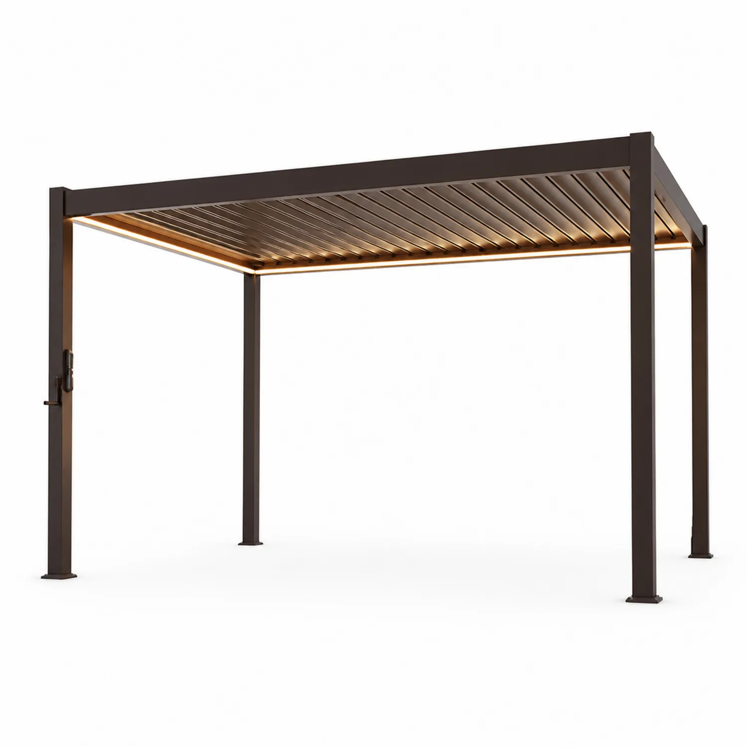 Pergola rectangulaire en aluminium Bronze 300x400cm