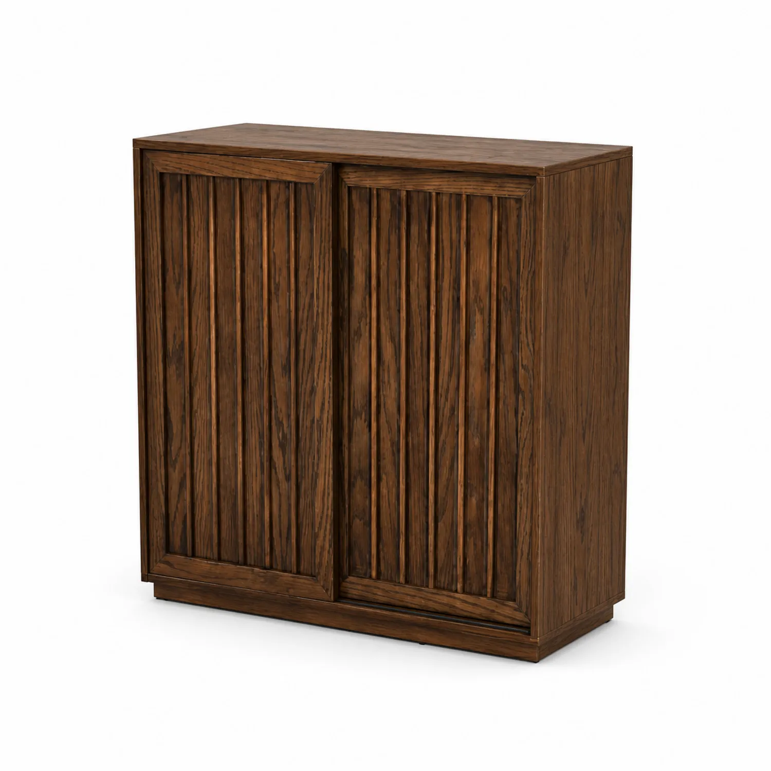 Buffet en bois massif avec portes coulissantes