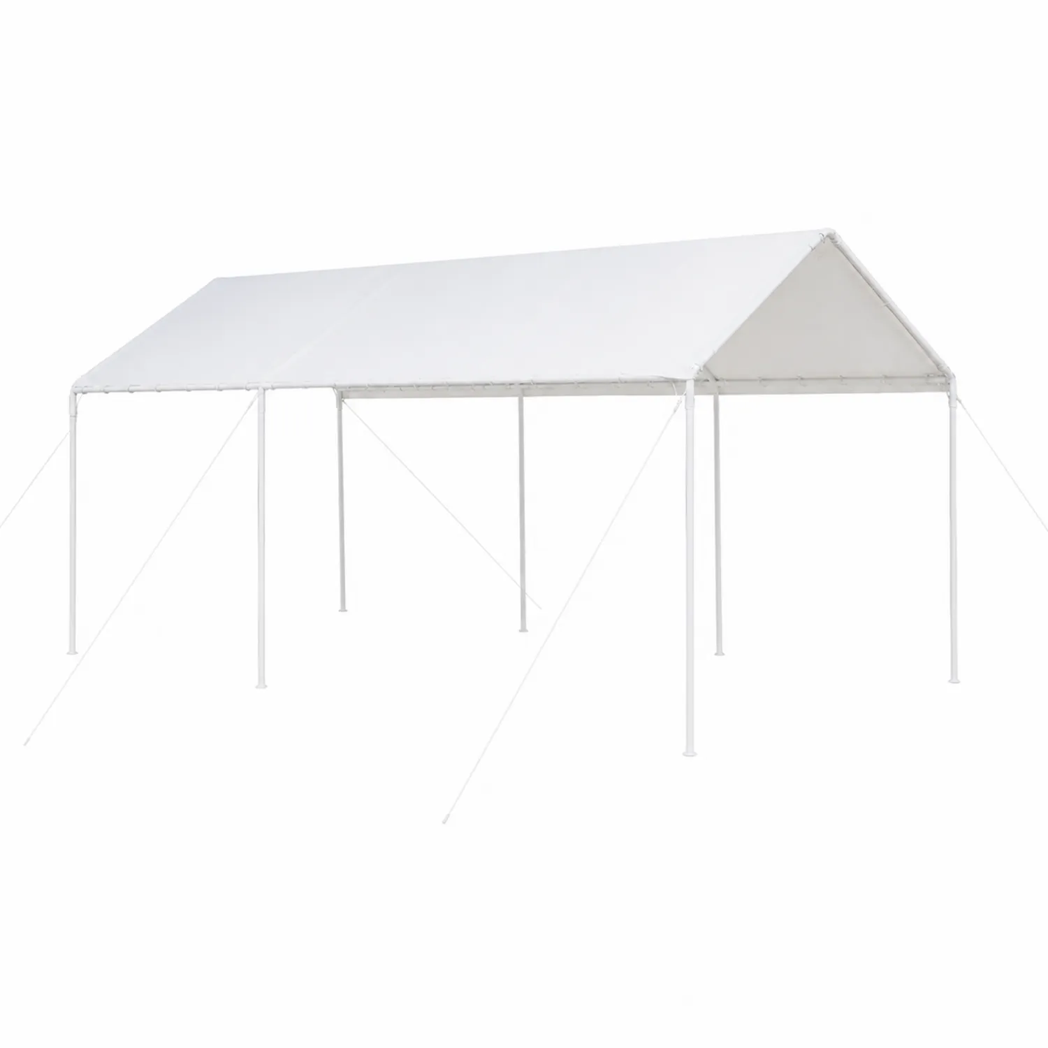 Tonnelle de jardin en acier et polyéthylène Blanc