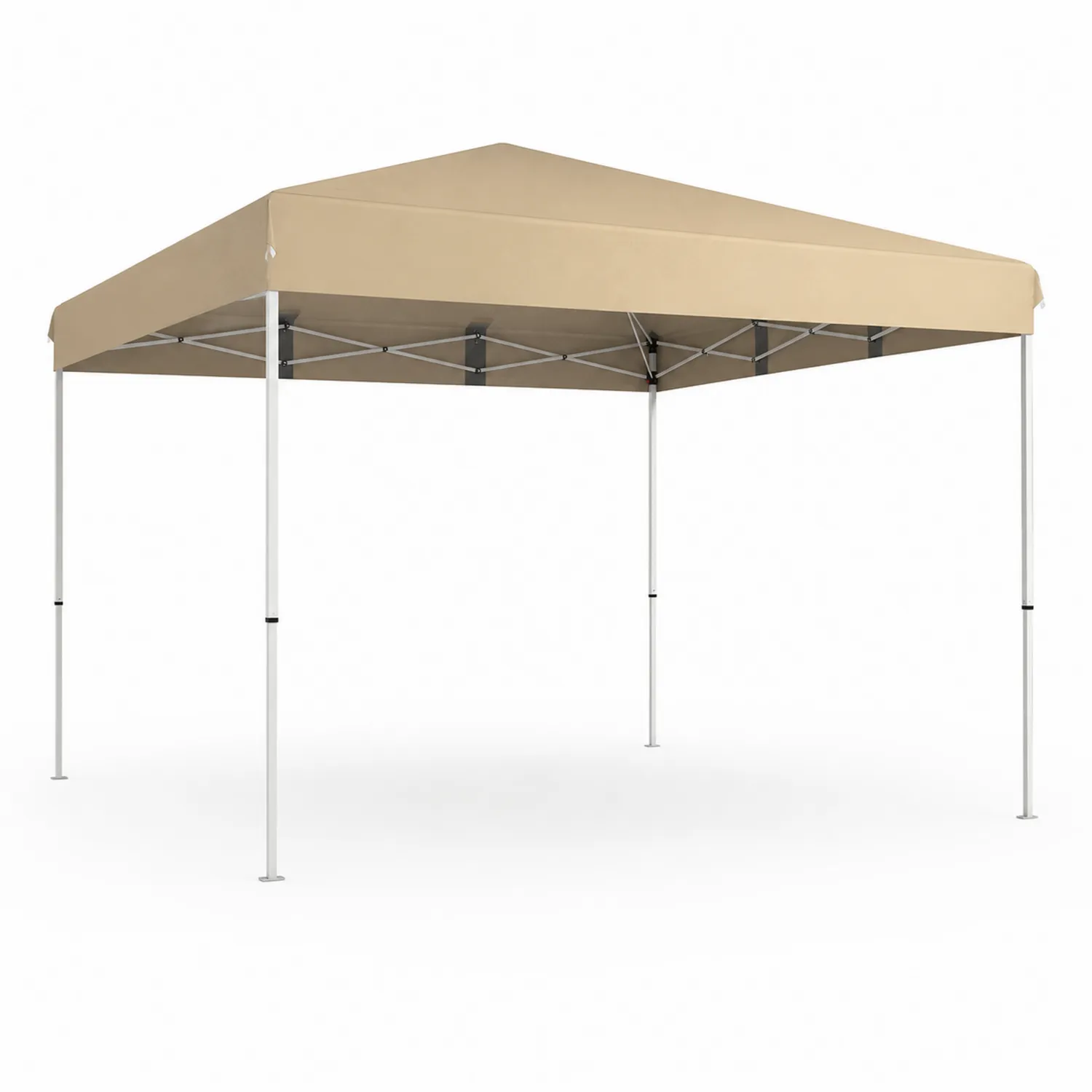 Tonnelle pliante en acier et toile polyester 3x3m Beige