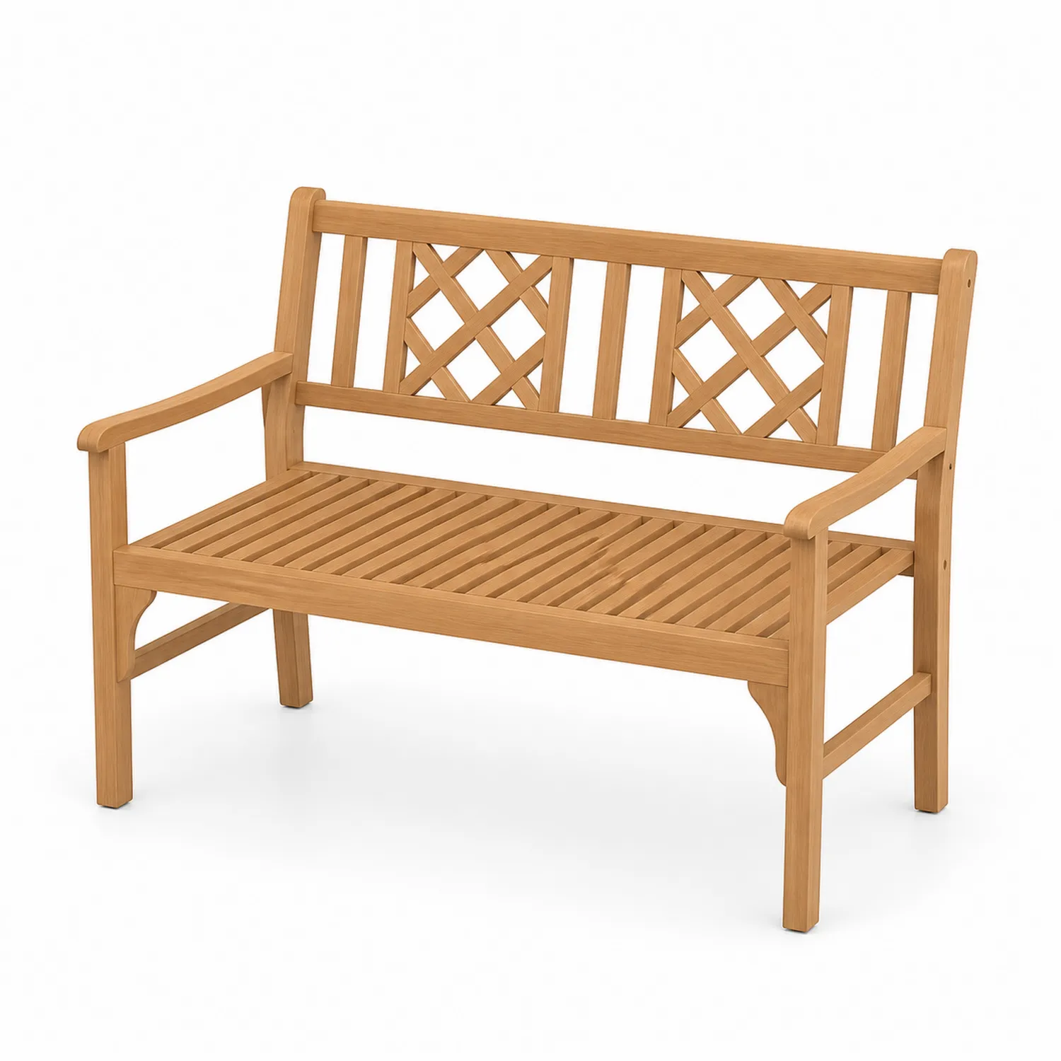 Banc de jardin en bois d'acacia 120 cm