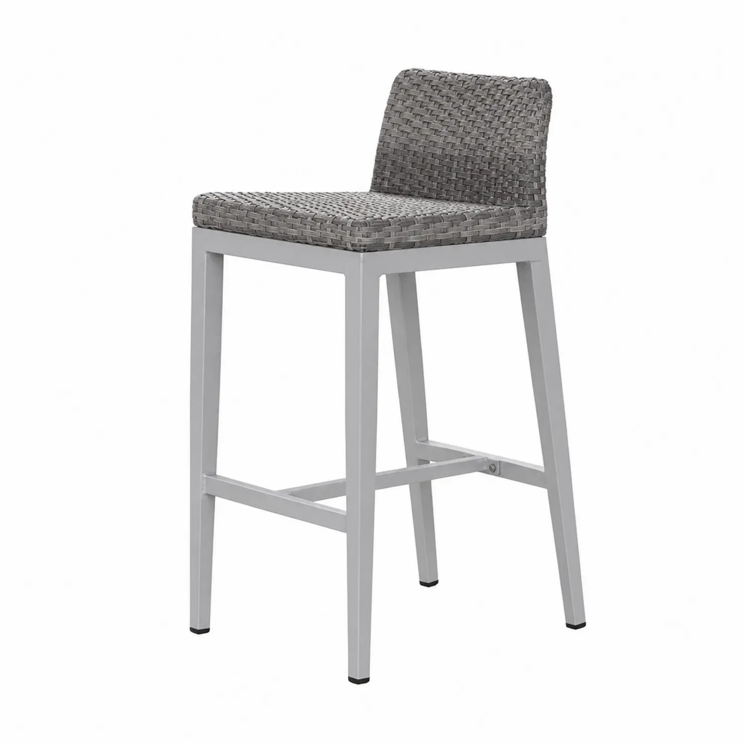 Tabouret de Bar en Aluminium et Résine Gris