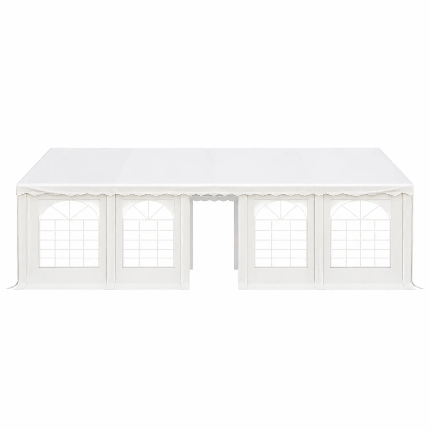 Tente de Réception Rectangulaire 9x4m PVC Blanc