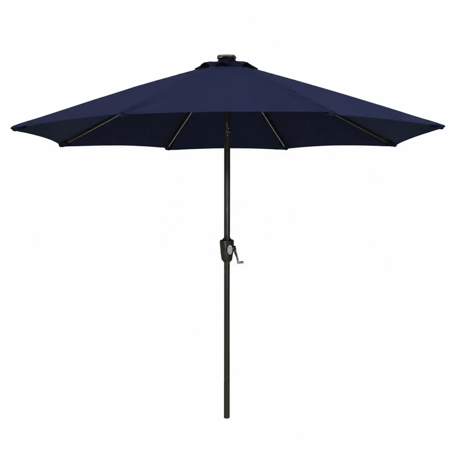 Parasol rond en polyester et aluminium Bleu