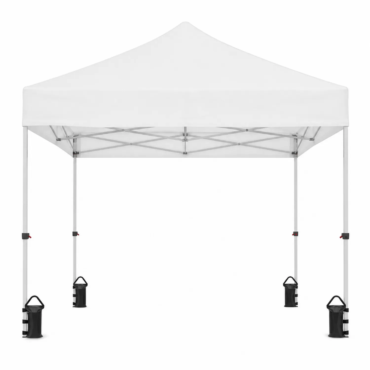 Tente de jardin en aluminium et polyester blanc 300x300 cm