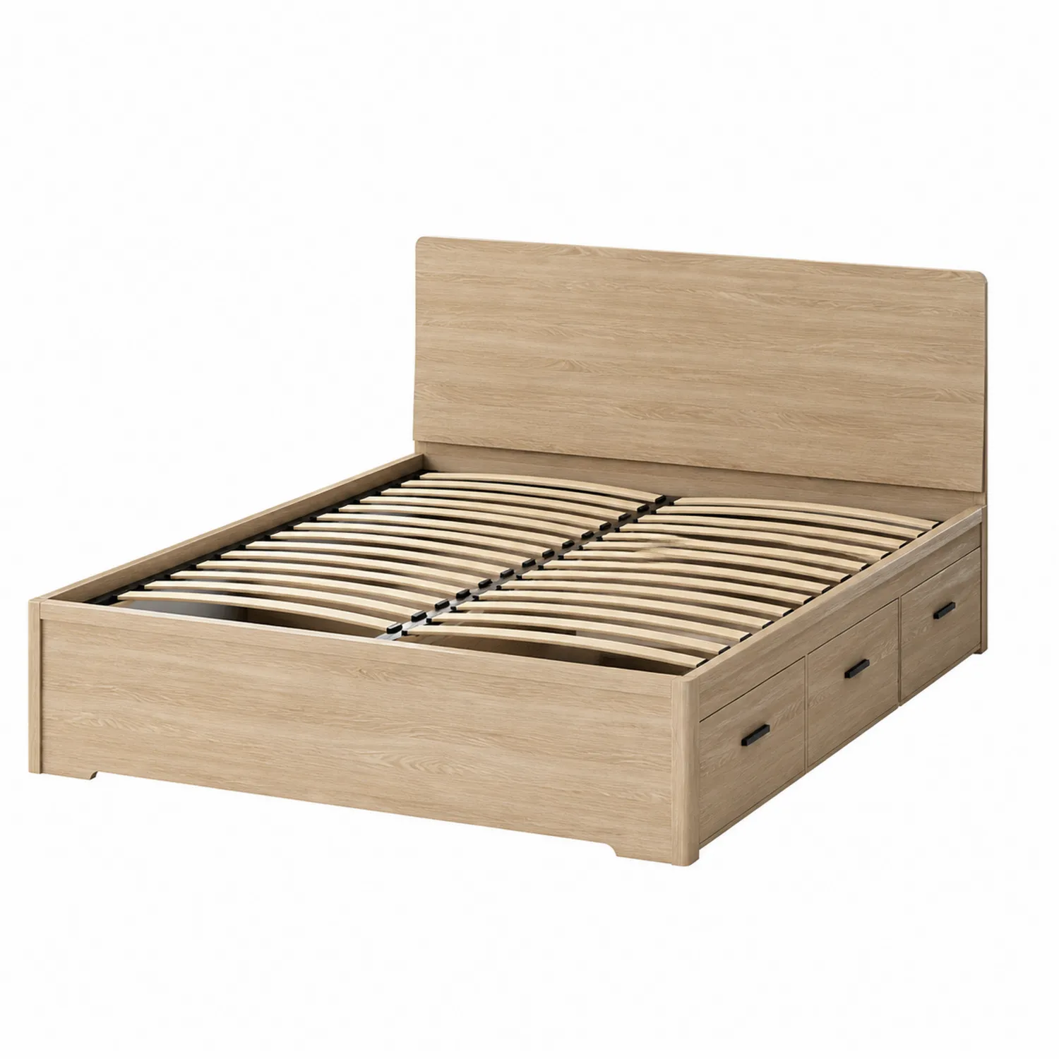 Lit en Bois avec Rangement 160x200 cm