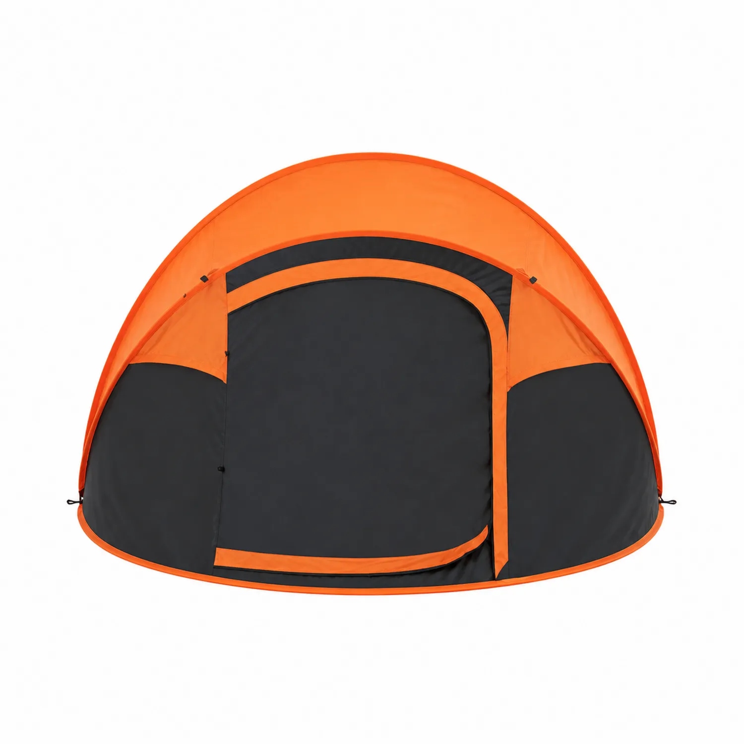 Tente pop-up dôme 2 personnes polyester Orange/Noir