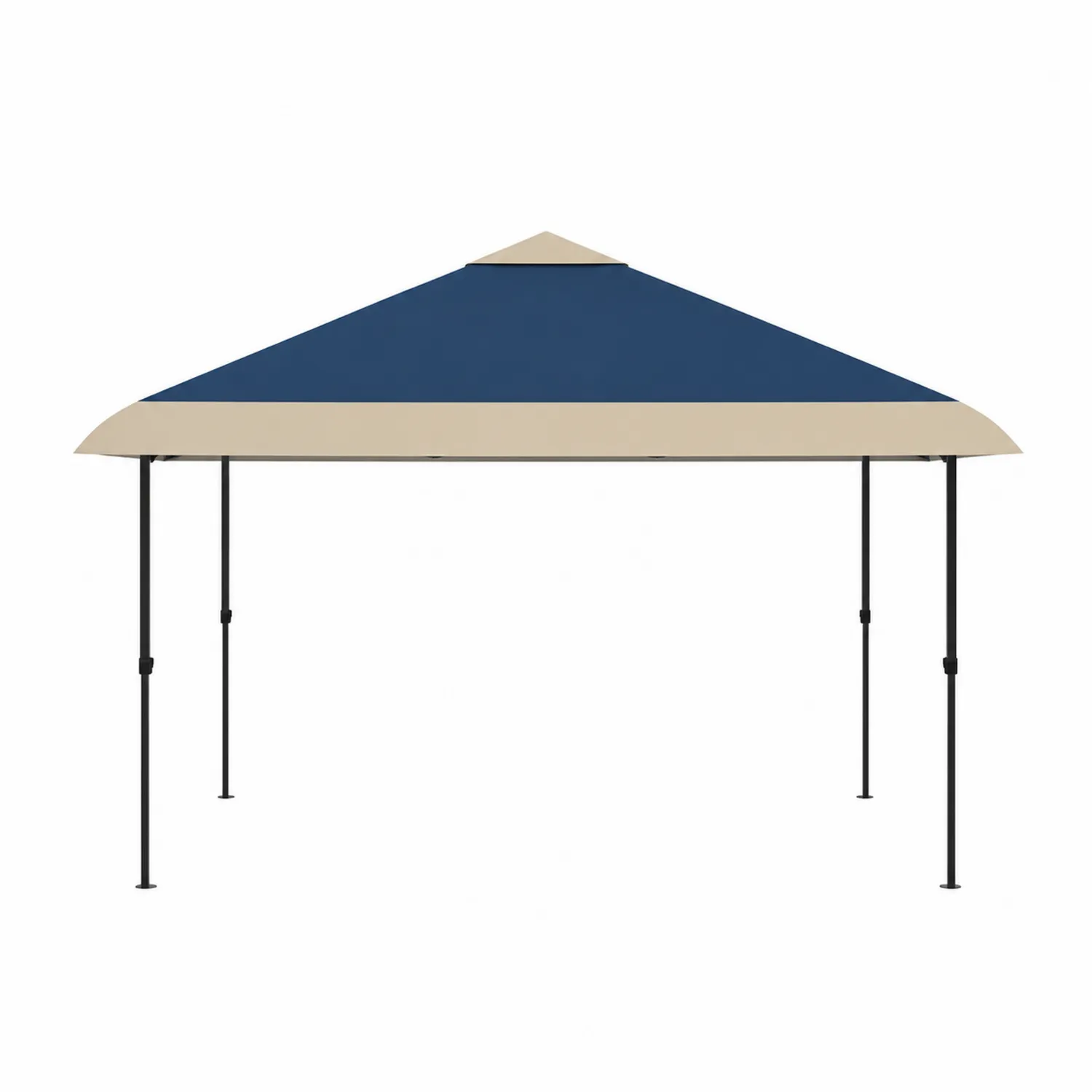 Tonnelle de Jardin en Acier et Polyester Bleu/Beige