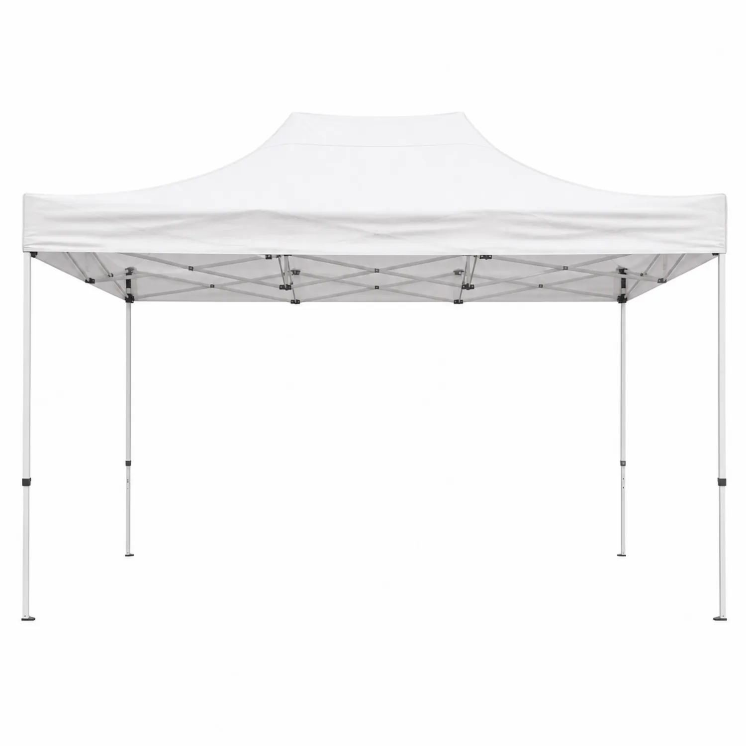 Tente pliante 3x6m blanc en acier et polyester