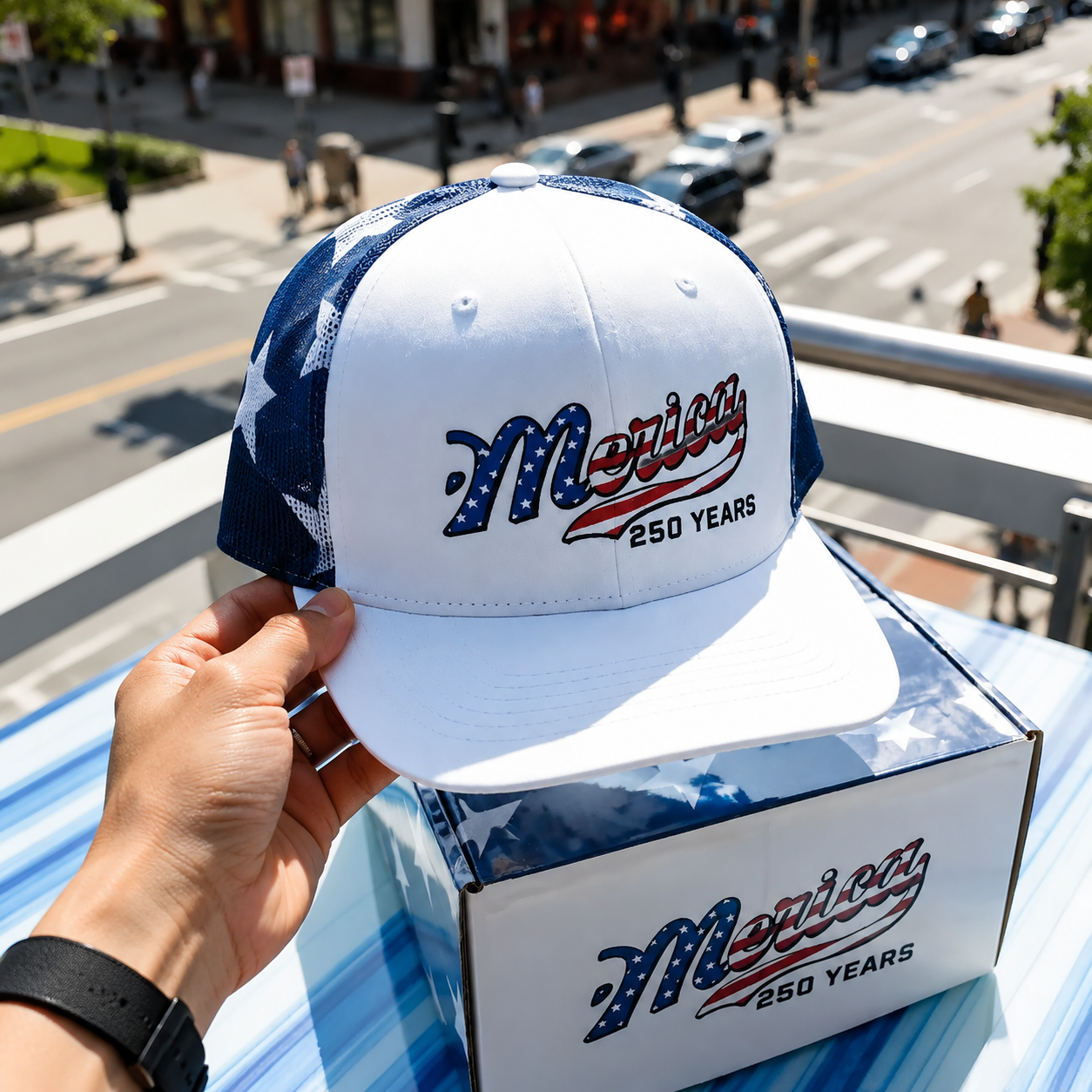 🇺🇸 ’Merica 250 Years Embroidered Mesh Back Trucker Hat-Buy 2 FREE SHIPPING
