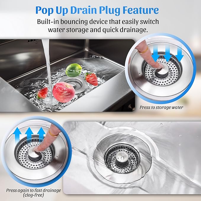 LAST DAY PROMOTION🔥2025 Upgrade 3 in 1 Kitchen Sink Drain Strainer Kitchen Gadgets