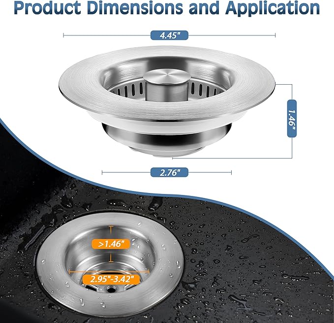 LAST DAY PROMOTION🔥2025 Upgrade 3 in 1 Kitchen Sink Drain Strainer Kitchen Gadgets