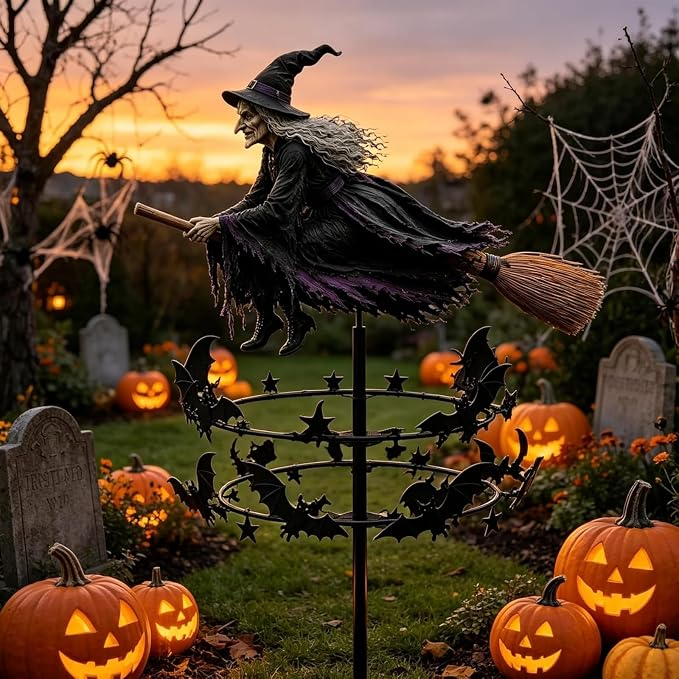 The Enchanted Witch Garden Wind Spinner