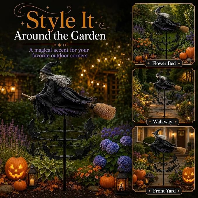 The Enchanted Witch Garden Wind Spinner