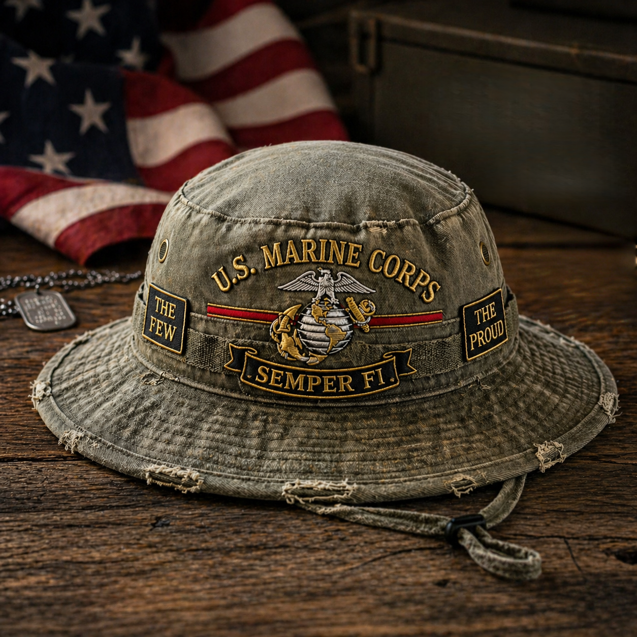 🏆Last Day Promo: 49% OFF - U.S. Marine Corps “Semper Fi” Boonie Hat