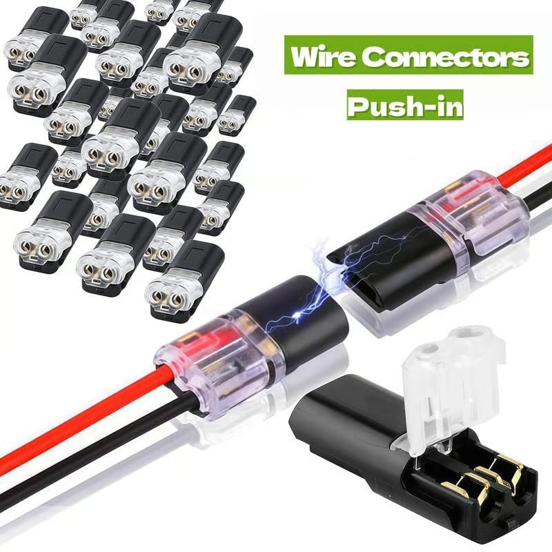 🔥LAST DAY 49% OFF ✅?Fast-Fit 2-Pin Double-Wire Plug-in Connectors