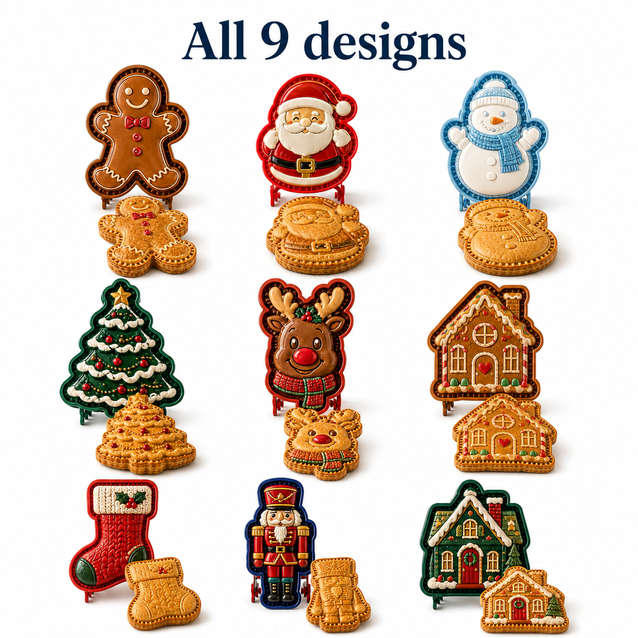⏳ Last Day 49% OFF – 🎄 Christmas Mini Pie Mold Collection |
