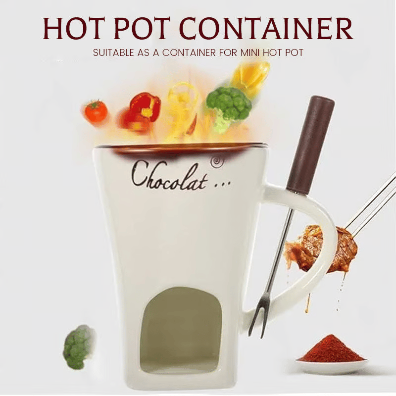 🌲Early Christmas Sale 60% OFF🍫 Ceramic Chocolate Fondue Mug 🎈 Buy 2 Free Shipping 🎁