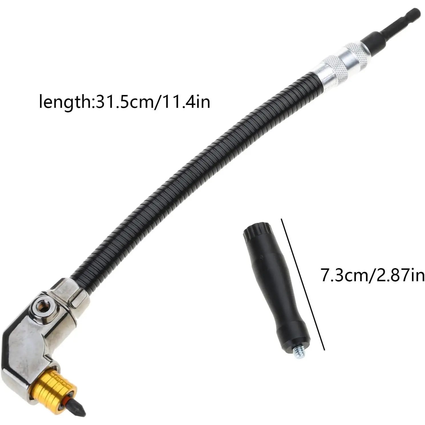 GJAHSH 90-Degree Right Angle Drill Attachment, Swivel Corner Drill Adapter Tool for Confined Spaces, Heavy-Duty Electric Drill Extension for Furniture, Closets, and Woodworking GJAHSH 90-Degree Right Angle Drill Attachment, Swivel Corner Drill Adapter Tool for Confined Spaces, Heavy-Duty Electric Drill Extension for Furniture, Closets, and Woodworking