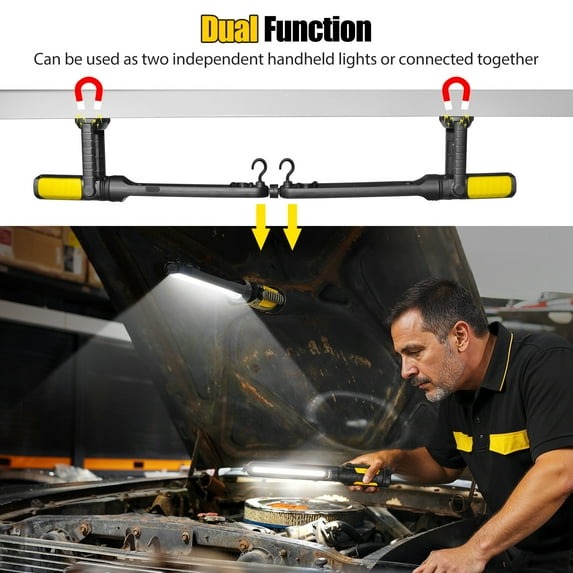3000LM Magnetic 2 in 1 LED Work Light-Buy 2 Free shipping