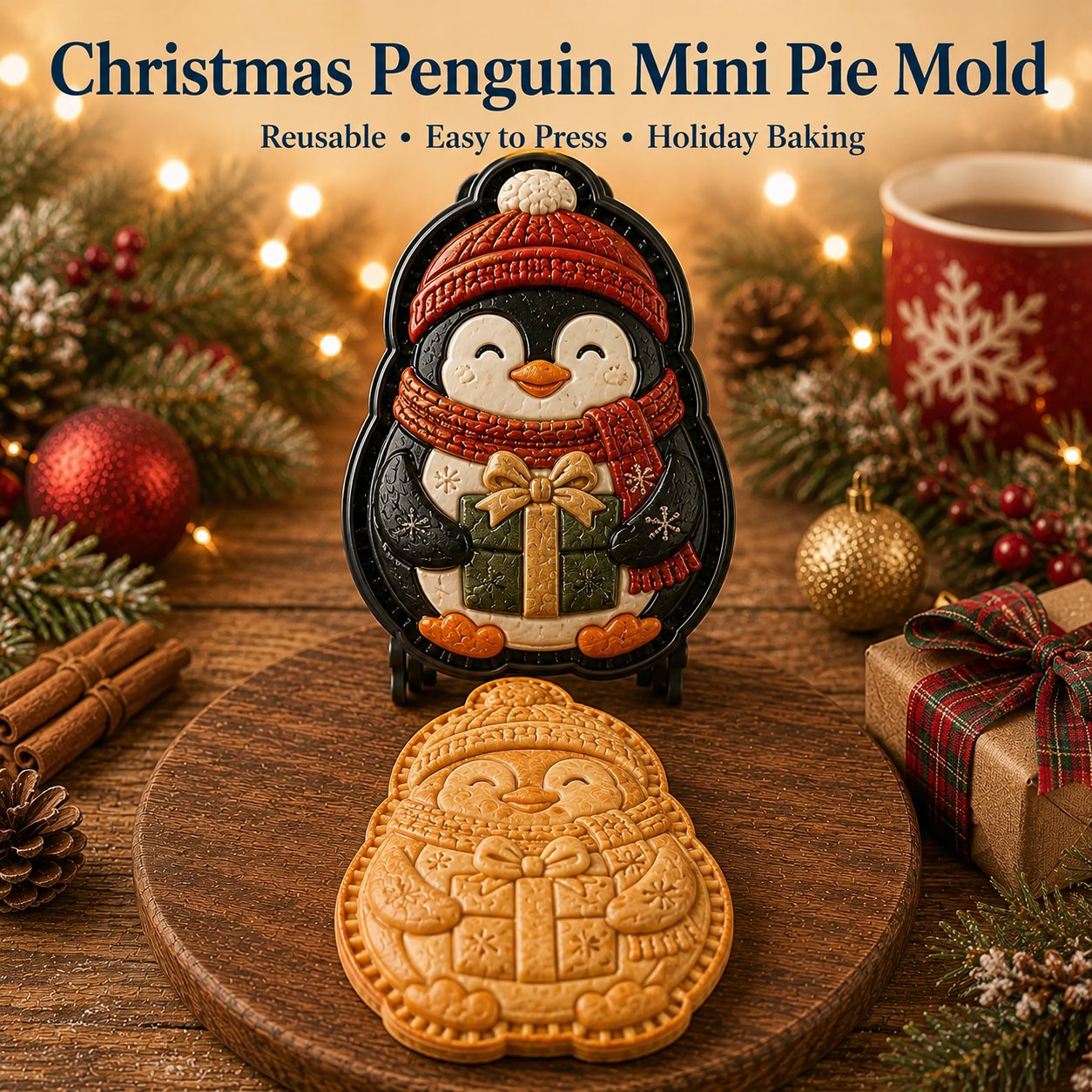 ⏳ Last Day 49% OFF – 🎄 Christmas Mini Pie Mold Collection |